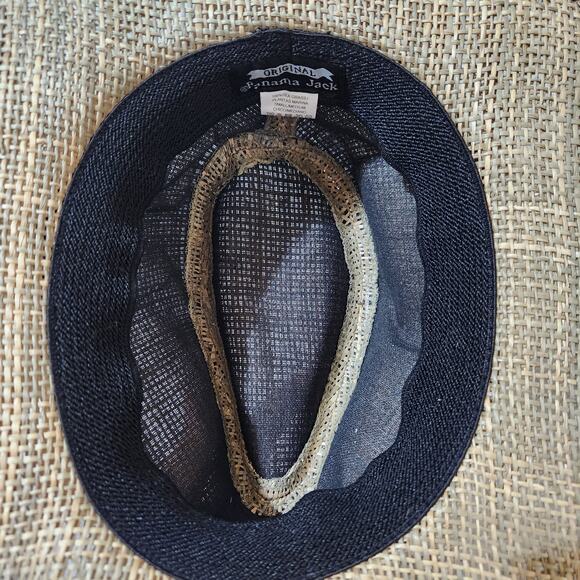 NWT Panama Jack Seagrass Woven Safari Banded Hat Men's Small/ Medium - Picture 8 of 10